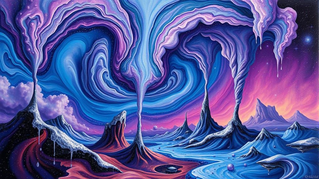 Surreal Dreamscapes in Salvador Dali's Melting Style