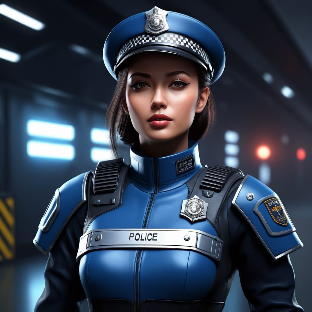 Scifi police girl...