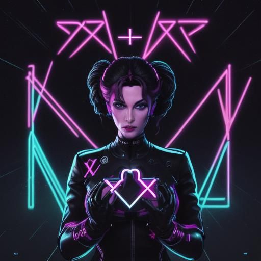 Synthwave Neon Retro Dark Atmospheric Design