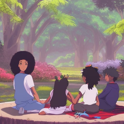 Anime Circle in Park Inspired by Studio Ghibli