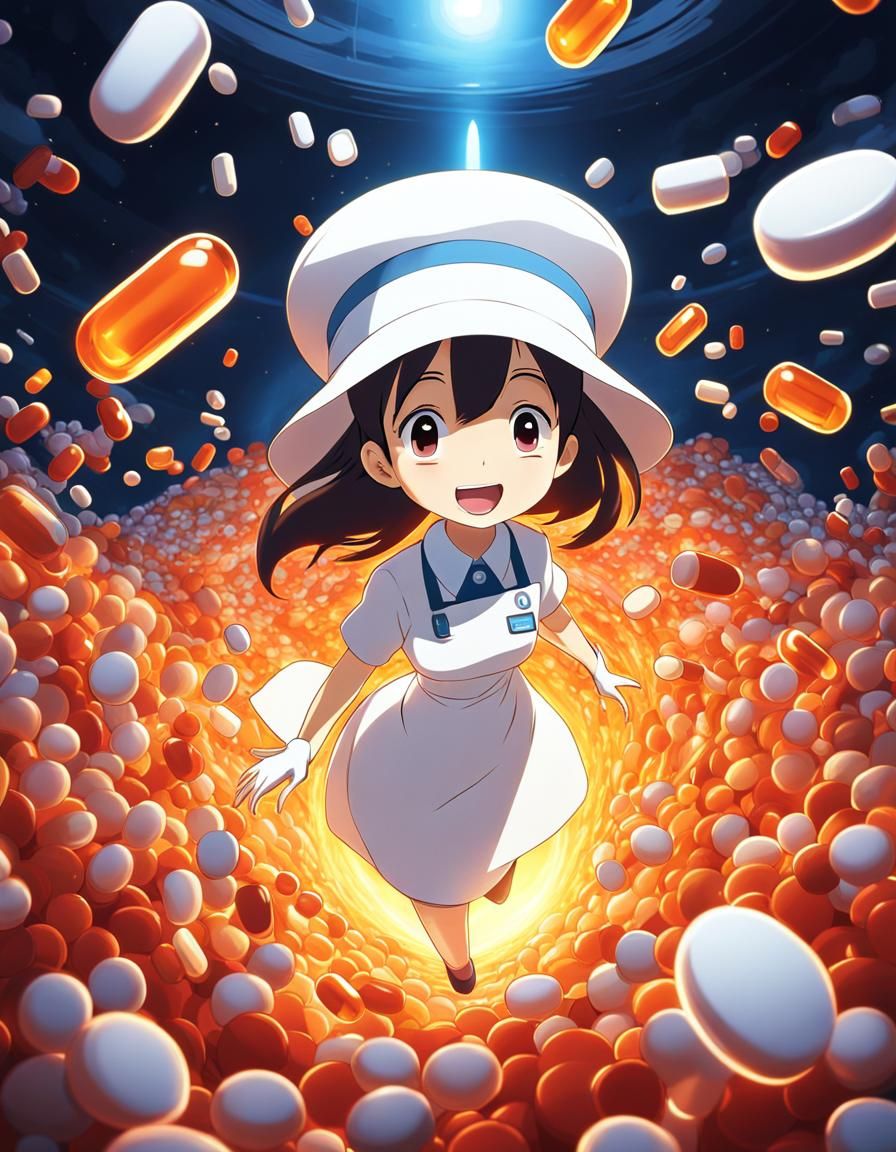 Chibi Nurse in Burning Hospital, Ghibli Anime