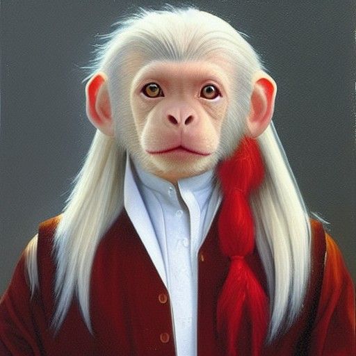 Lucius Malfoy as Monkey in Oil Painting