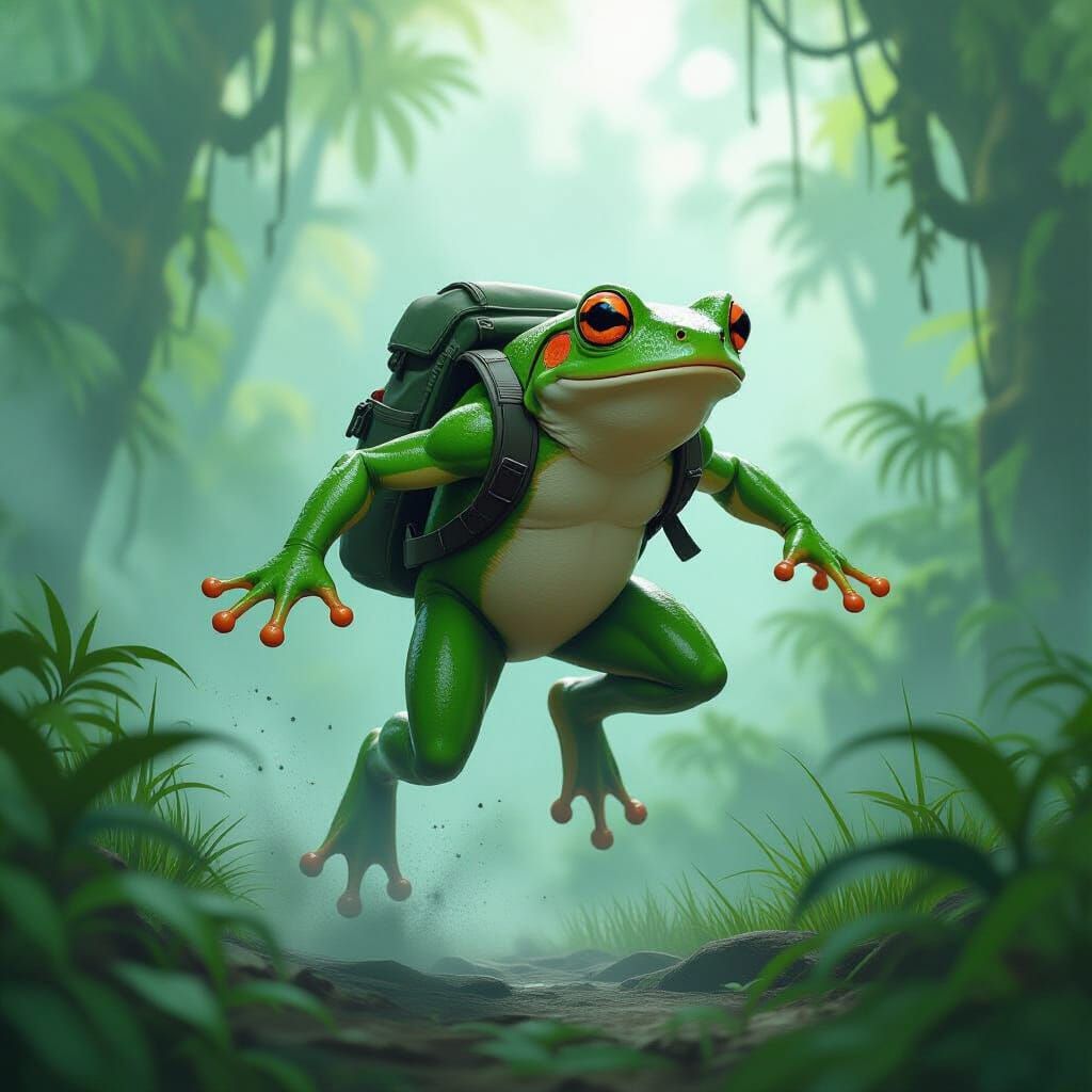 Action frog