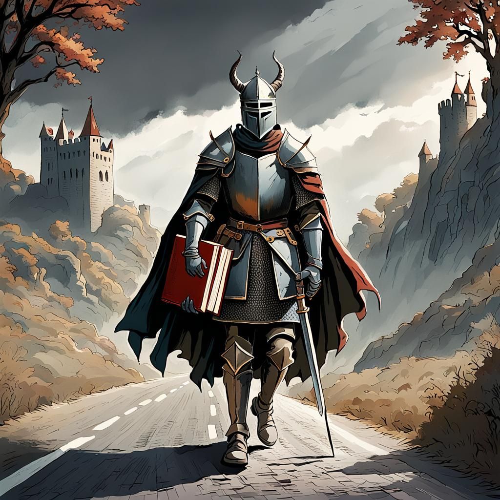 The False Knight on the Road Illustration