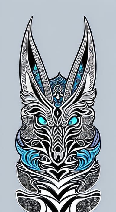 Rockstar Unicorn Portrait in Composite Art Style