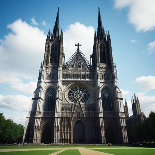 Cathedral in the Sky: AI Generated
