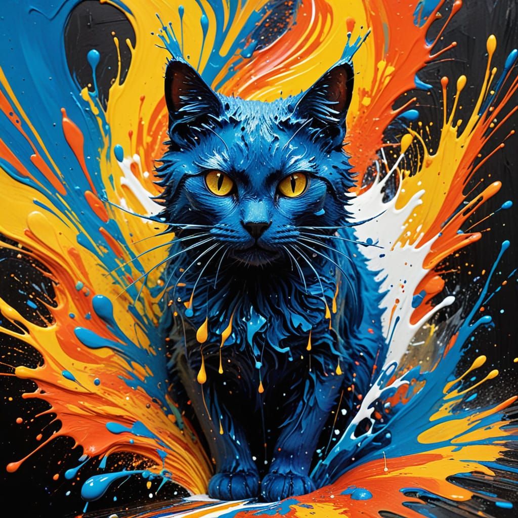 blue cat