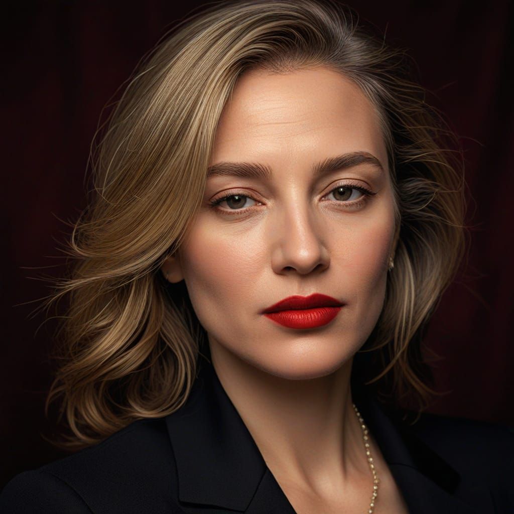 Elegant Italian Lady Portrait in Annie Leibovitz Style