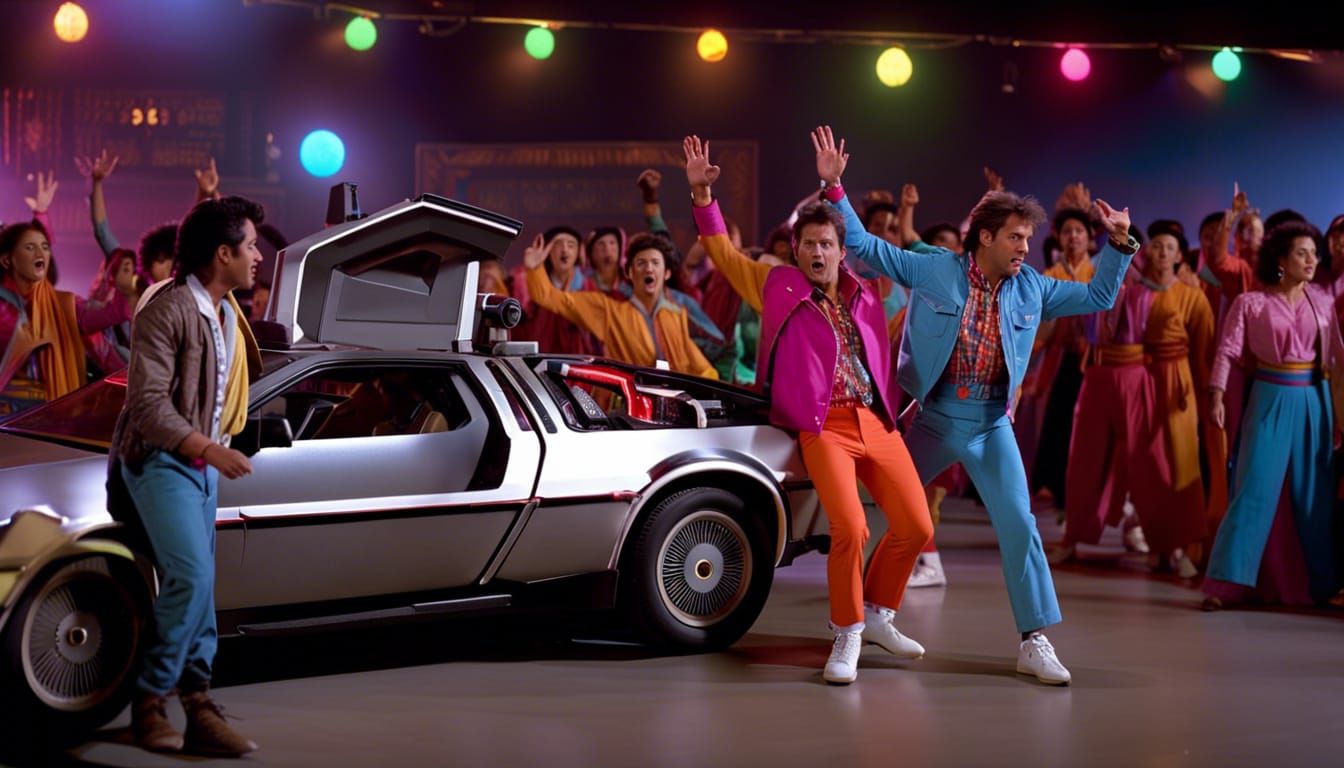 Bollywood "Back to the Future" Musical Screencap