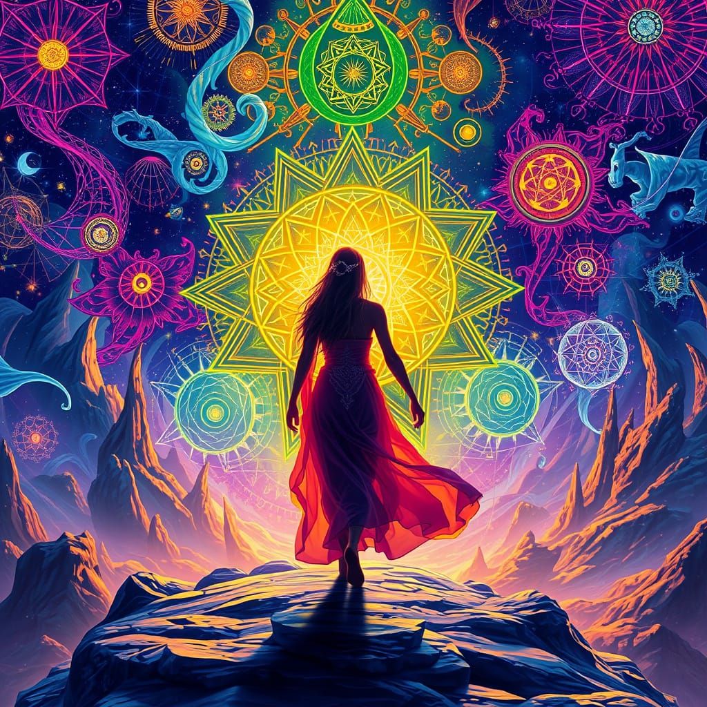 Psychedelic Sacred Geometry Utopia: A Journey of Discovery