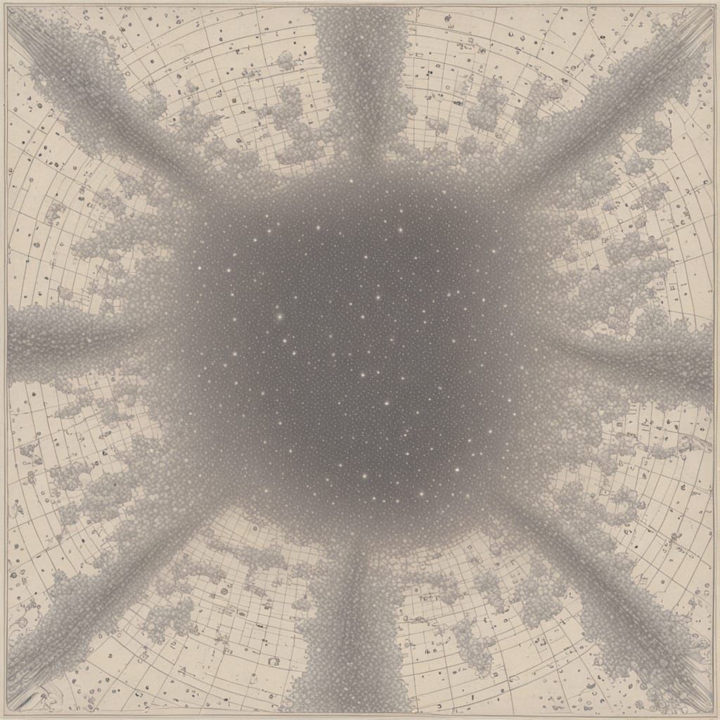 Optical Art Masterpiece: Crystalline Comets in Zero Gravity