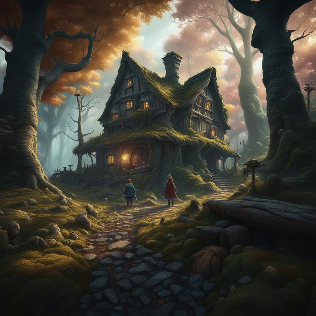Hansel and Gretel Lost Path: Fantasy Concept Art
