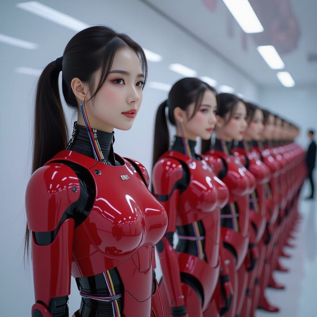 Realistic Korean Idol in Detailed Android Cosplay