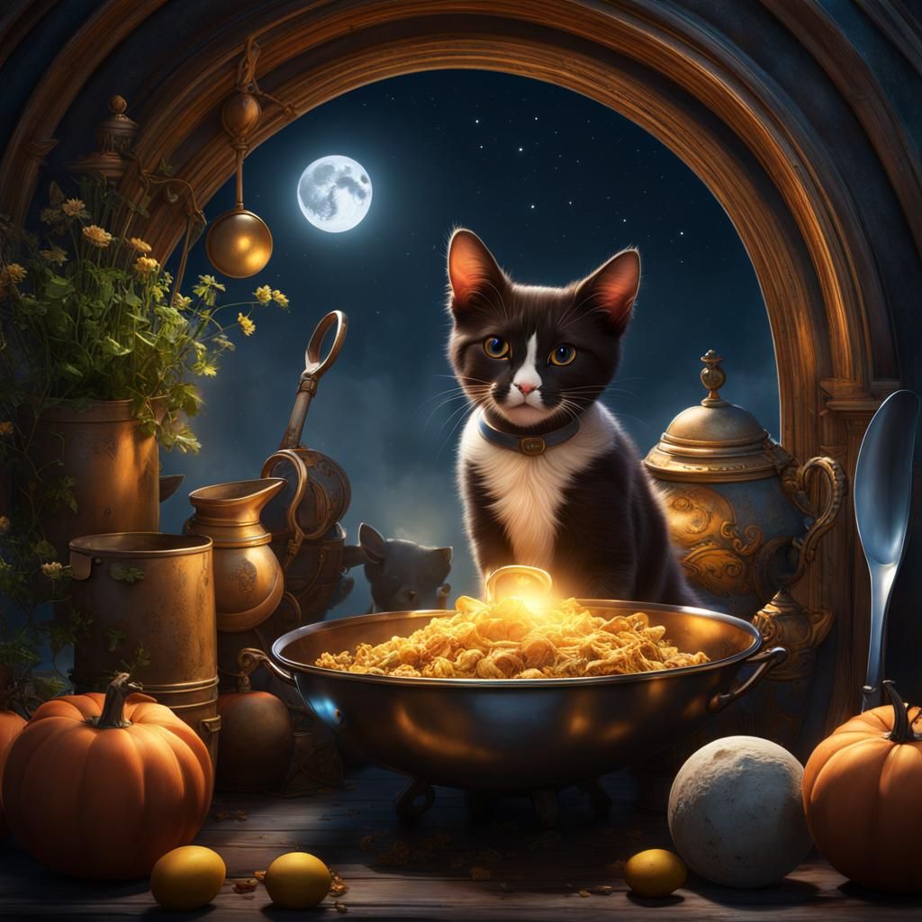 Hey Diddle Diddle: A Fantastical Artstation Painting