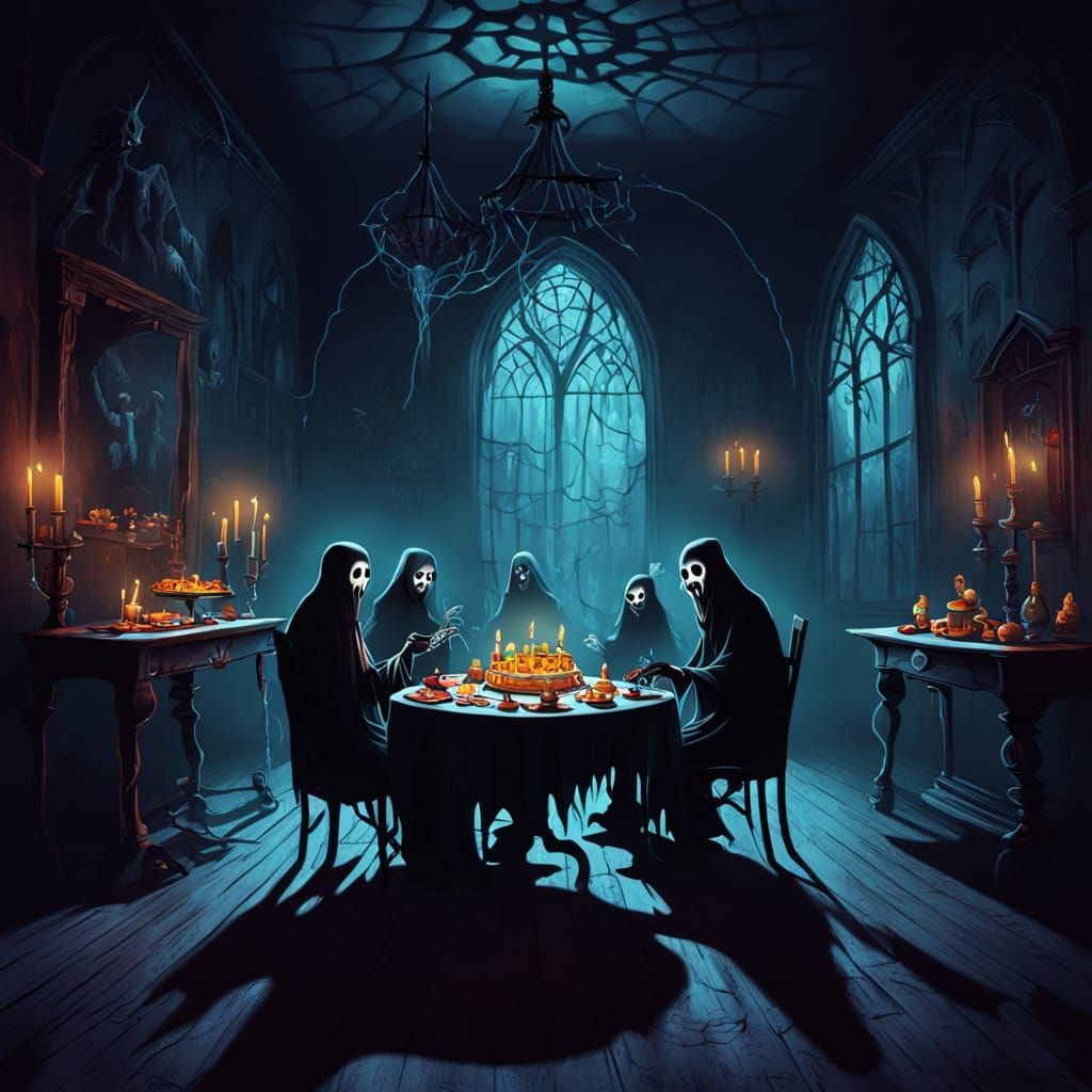 Whimsical Ghosts Haunt Gothic Birthday Party