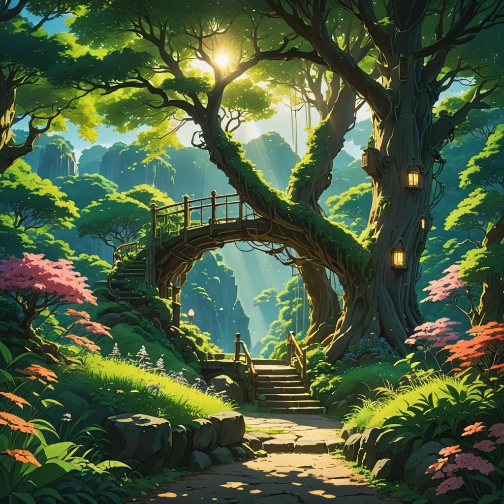 Luminous Fairy in Anime Key Visual Style