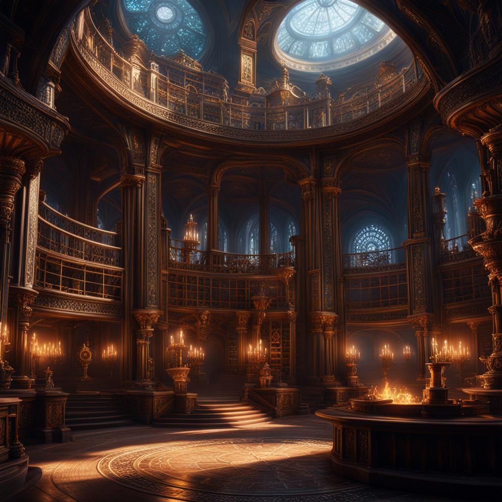 Akashic Records: Detailed Matte Painting