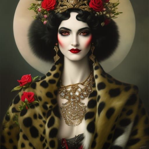 Dalmatian Goddess: Cruella Deville Fantasy Art