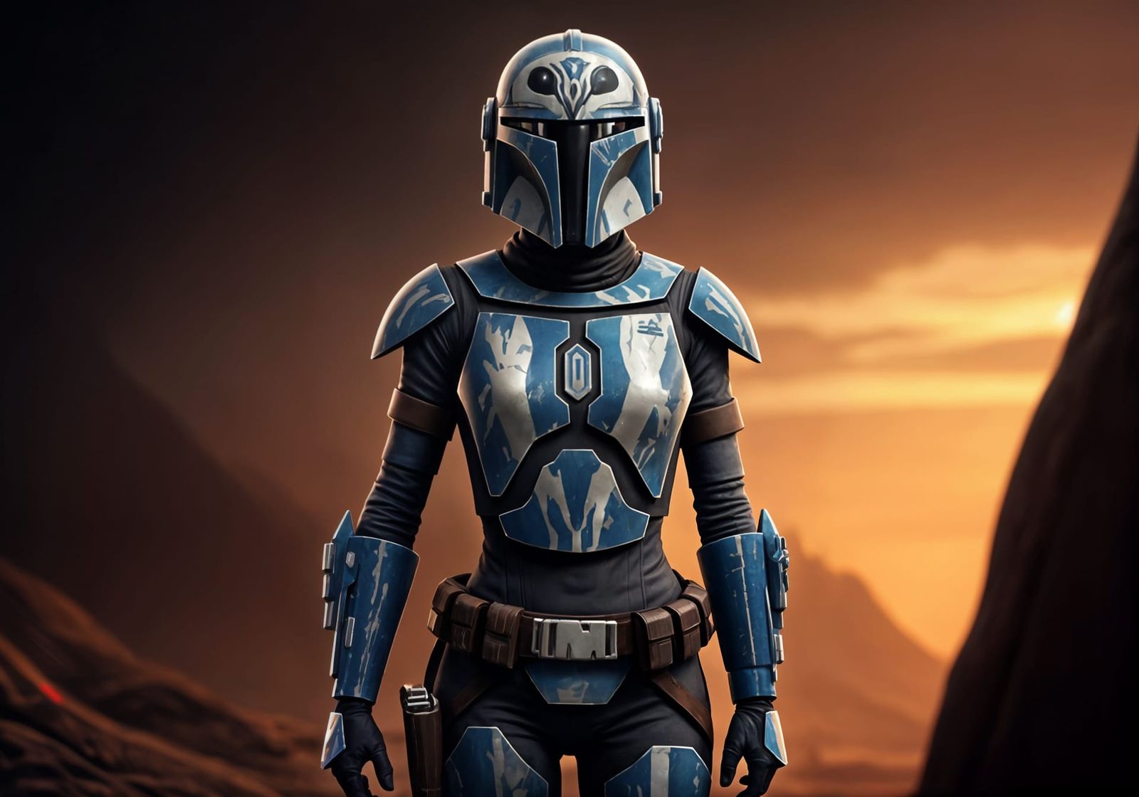 Bo-Katan Kryze in Clone Wars Animated Style