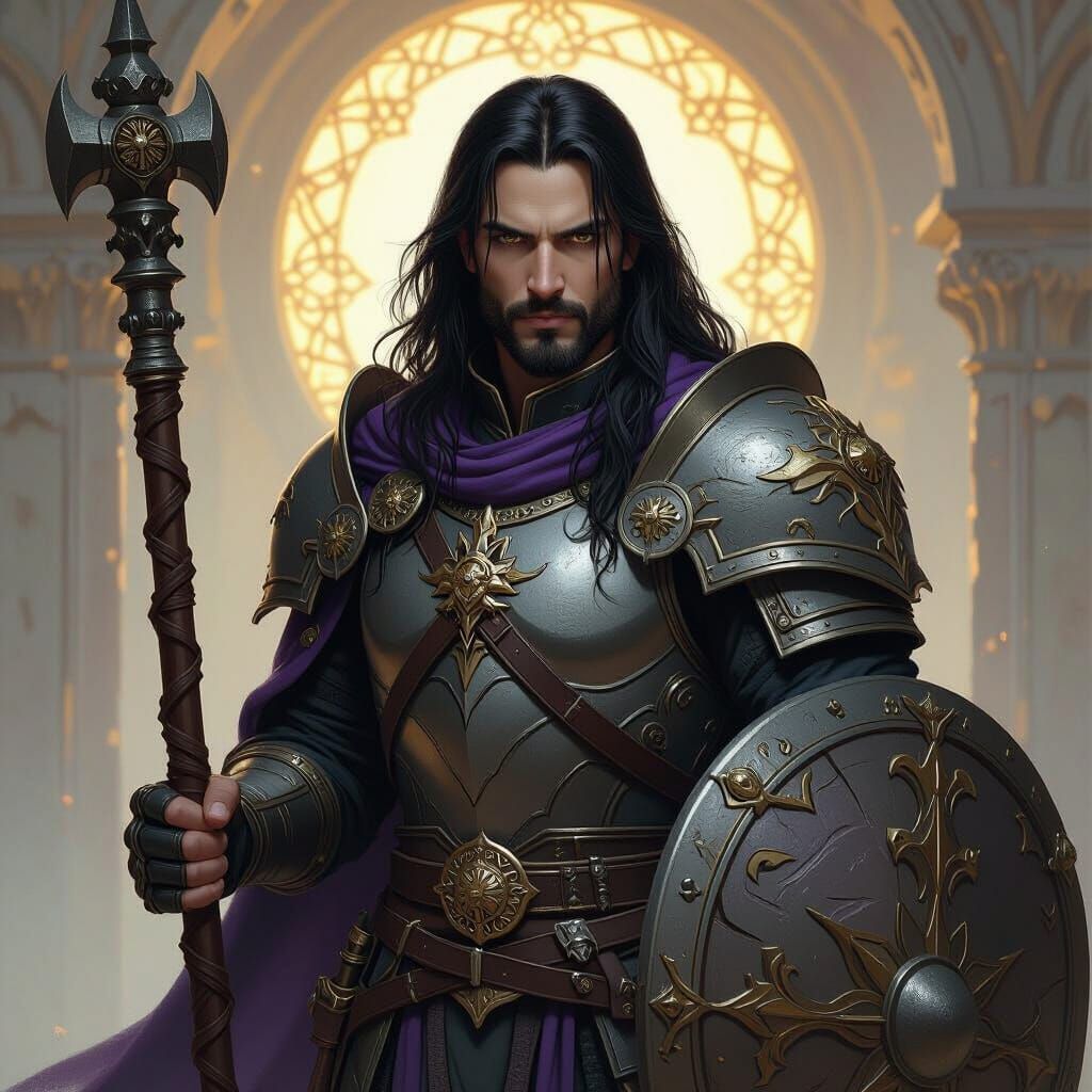 Asimir Cleric in Dark Fantasy Style