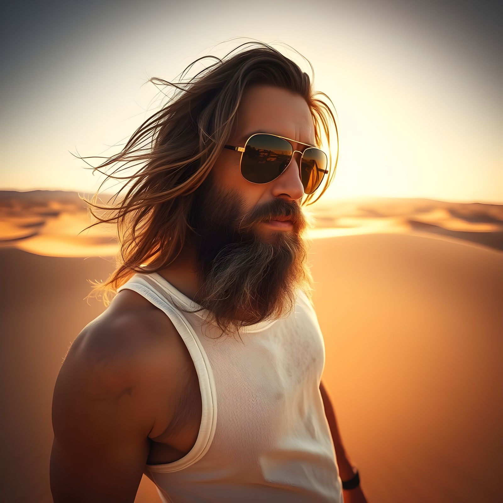 Desert Rebel in Aviators