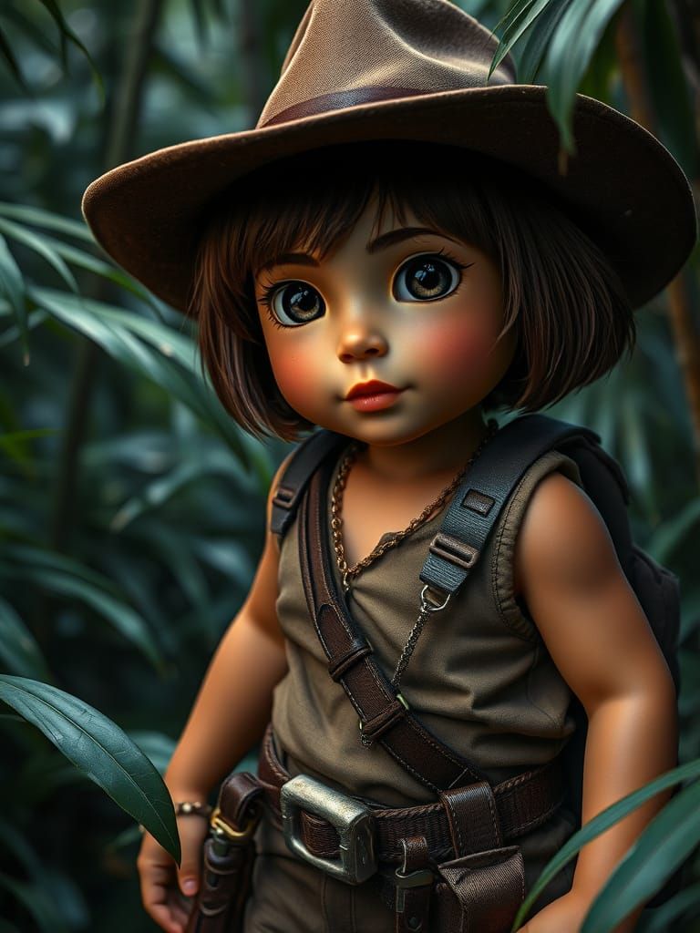 Dora the explorer as Indiana Jones