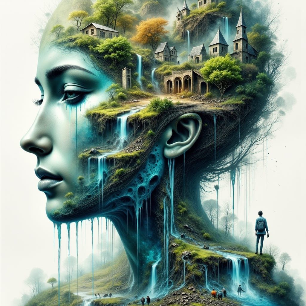 Earth Mother: Environmental Allegory in Painterly Style