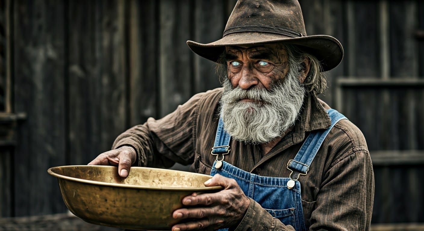 Grizzled Appalachian Codger in the Deep Woods
