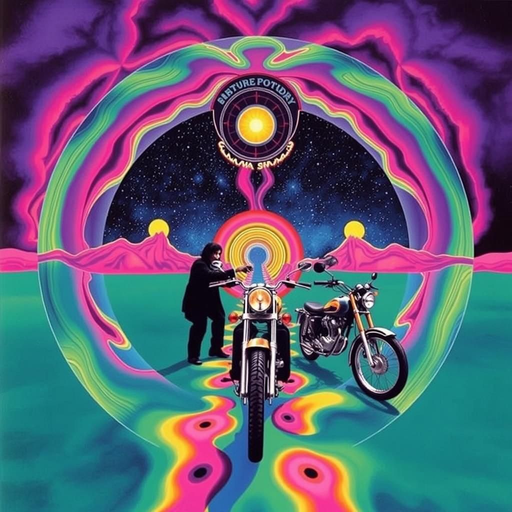 Psychedelic Quadrophenia: A Vibrant AI Art Piece