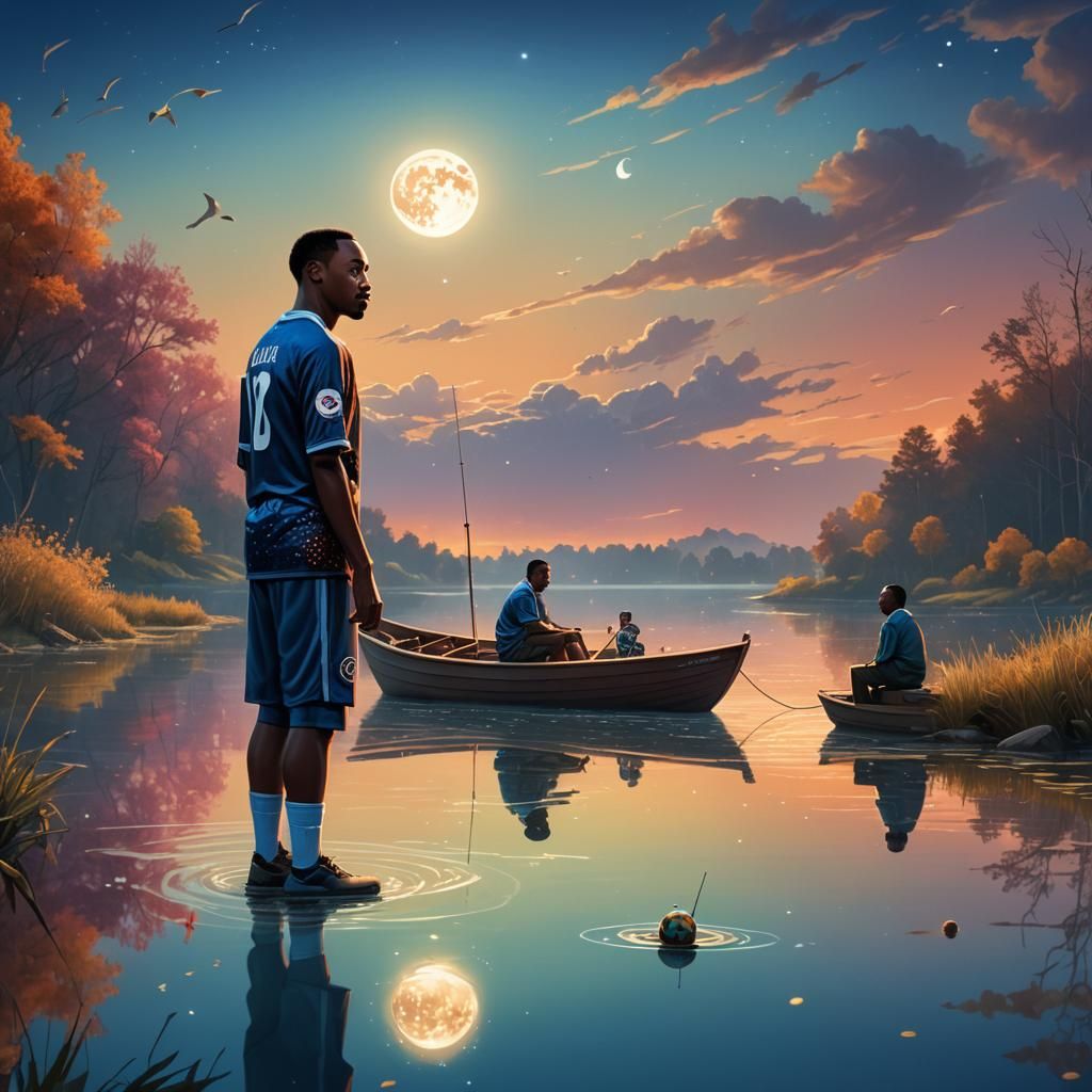 Soccer Star and MLK on Ethereal Lake