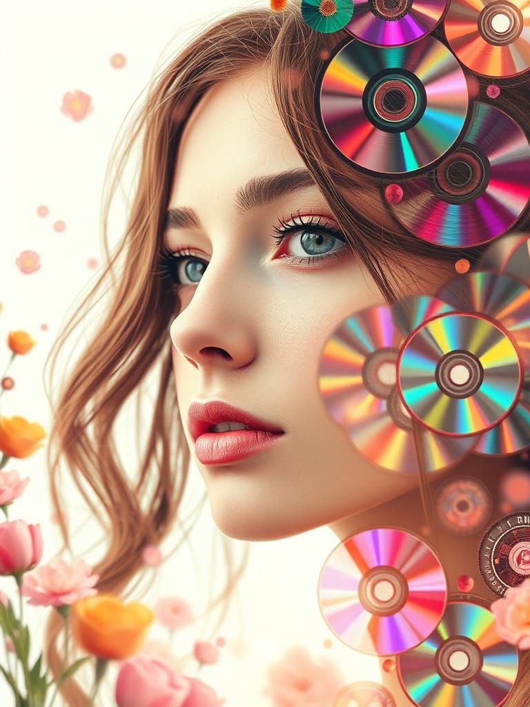 Dreamy Enchantment: Ethereal Woman in a Whimsical World