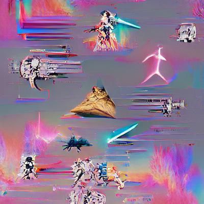 Star Wars Logo on Black Background