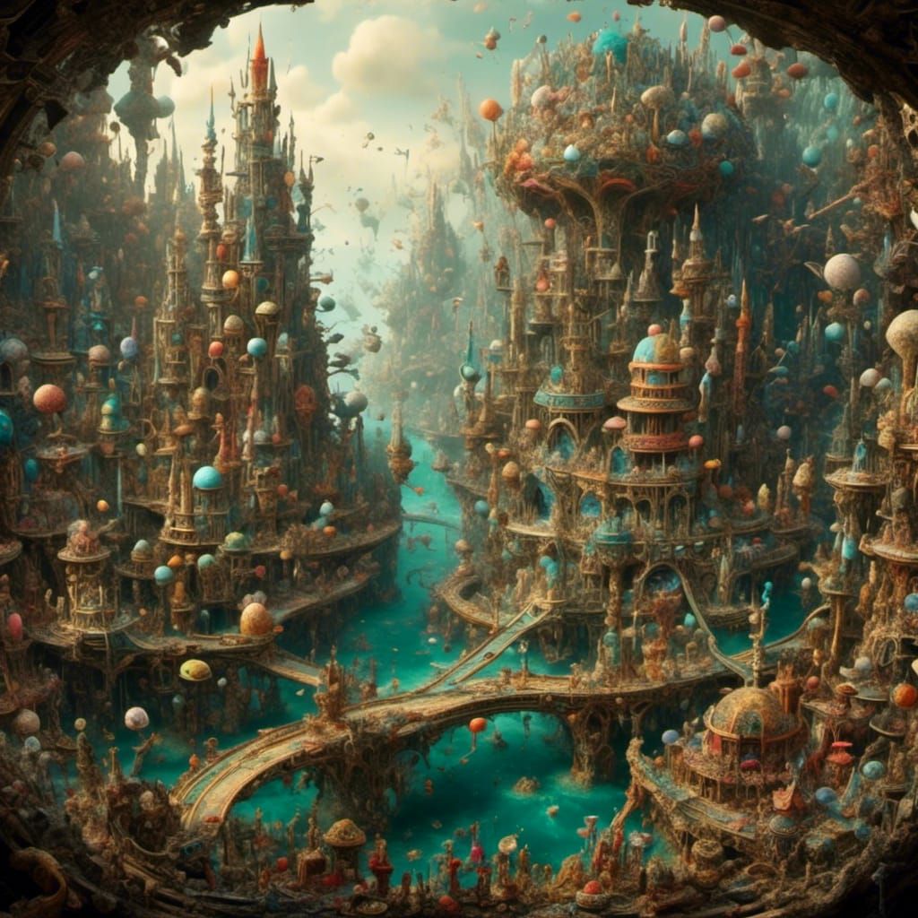 Detailed 3D Map Featuring Cities and Forests