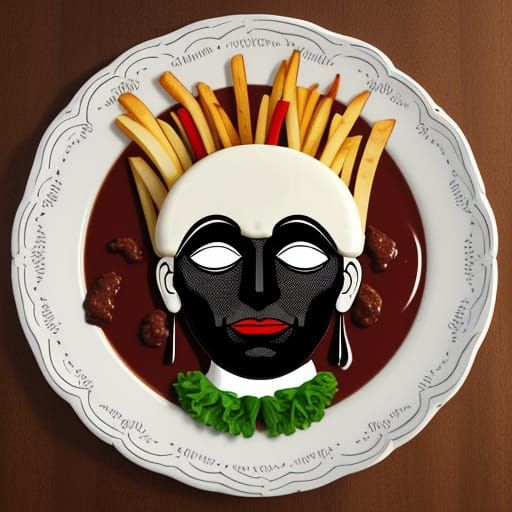 Luxurious Victorian Feast with Vegetables and Meat