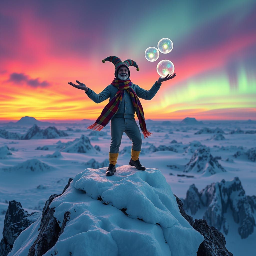 Sea Jester in Antarctic Sunset