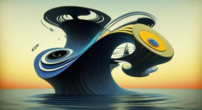 Surreal Flow of Time in Abstract Futurism