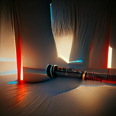 Lightsaber with 3D Rendering and Shading