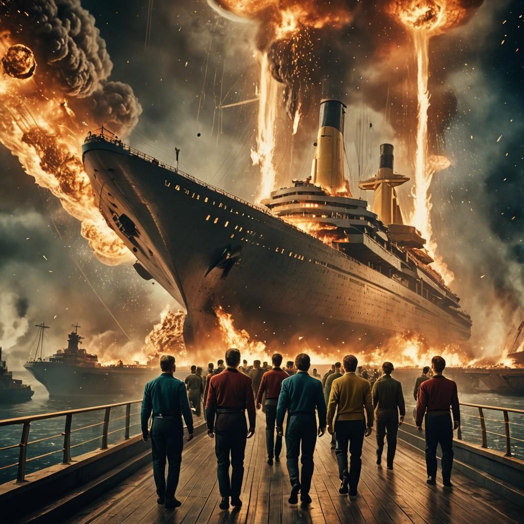 Star Trek Crew Witness Titanic Explosion in Space