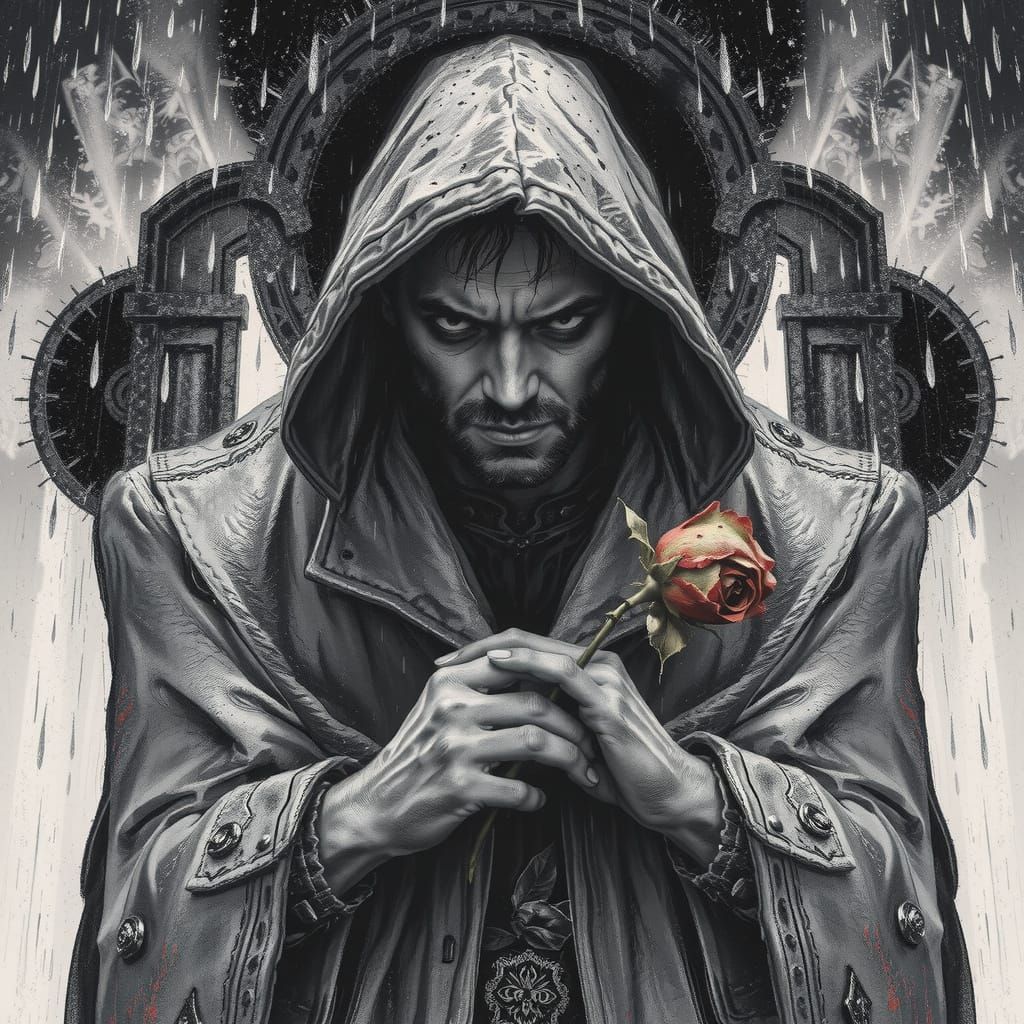 Corrupted Man's Despair: Gothic Art in Dramatic Light