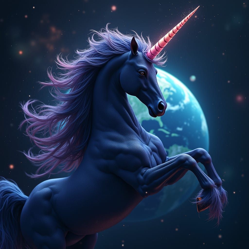 Celestial Unicorn in Deep Space