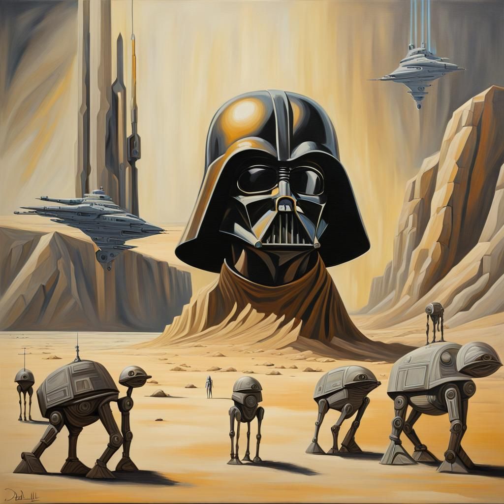 Surreal Star Wars Art as Oil Painting