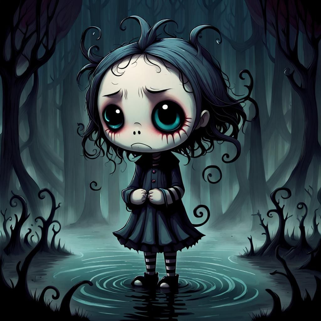 Emotions: Despair and Joy in Dark Fantasy Style