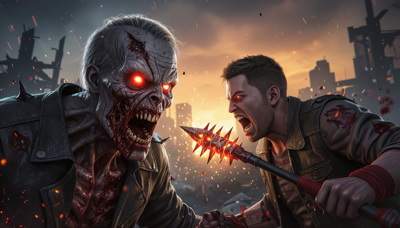 Zombie Boss vs Survivor: Cinematic Horror Battle