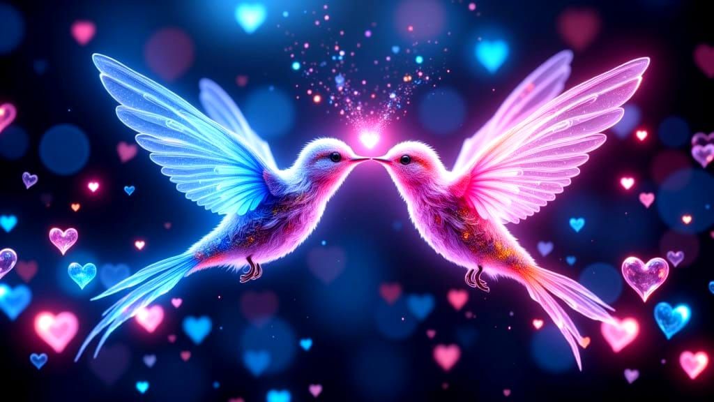 Crystal Hummingbirds Embody Unconditional Love in Vibrant Fa...