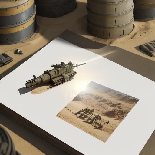 Soldier in Desert Storm: Photorealistic Military Art