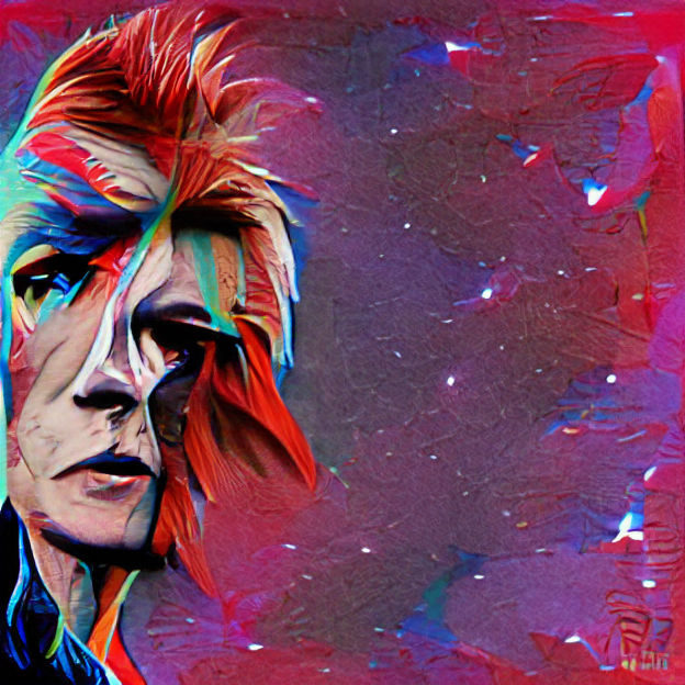 Glam Rock Inspired Portrait in Bold Colors