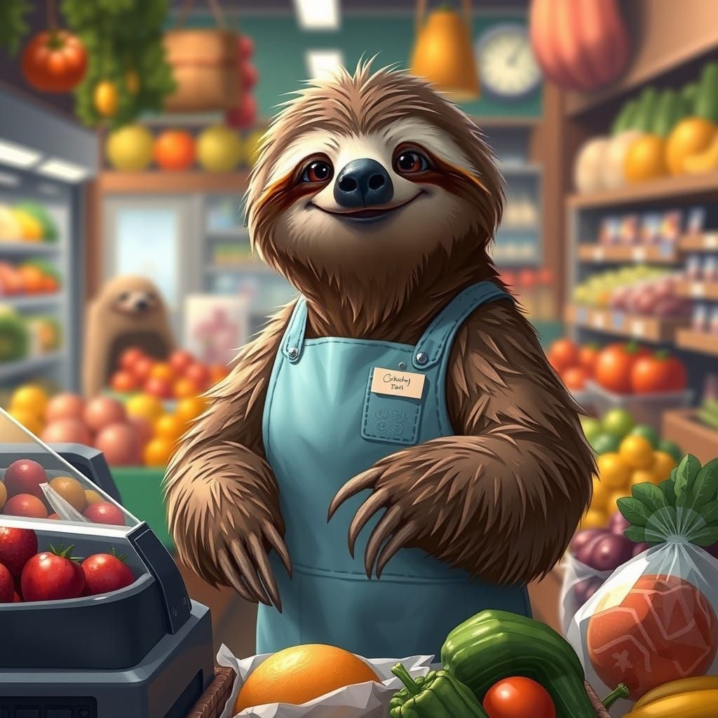 Cozy Local Grocery Store in Pastel Colors