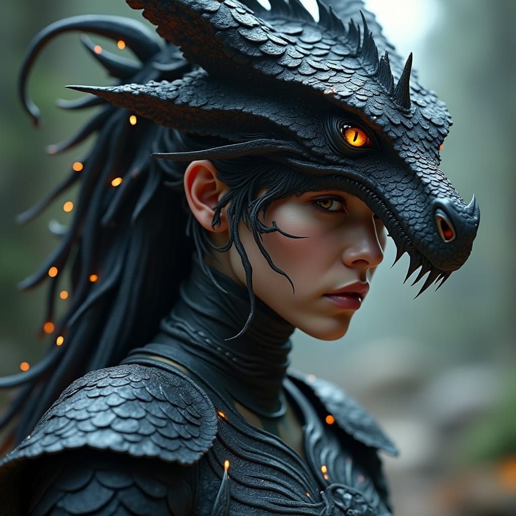 Dragon Warrior in Noble Dragonhide Armor