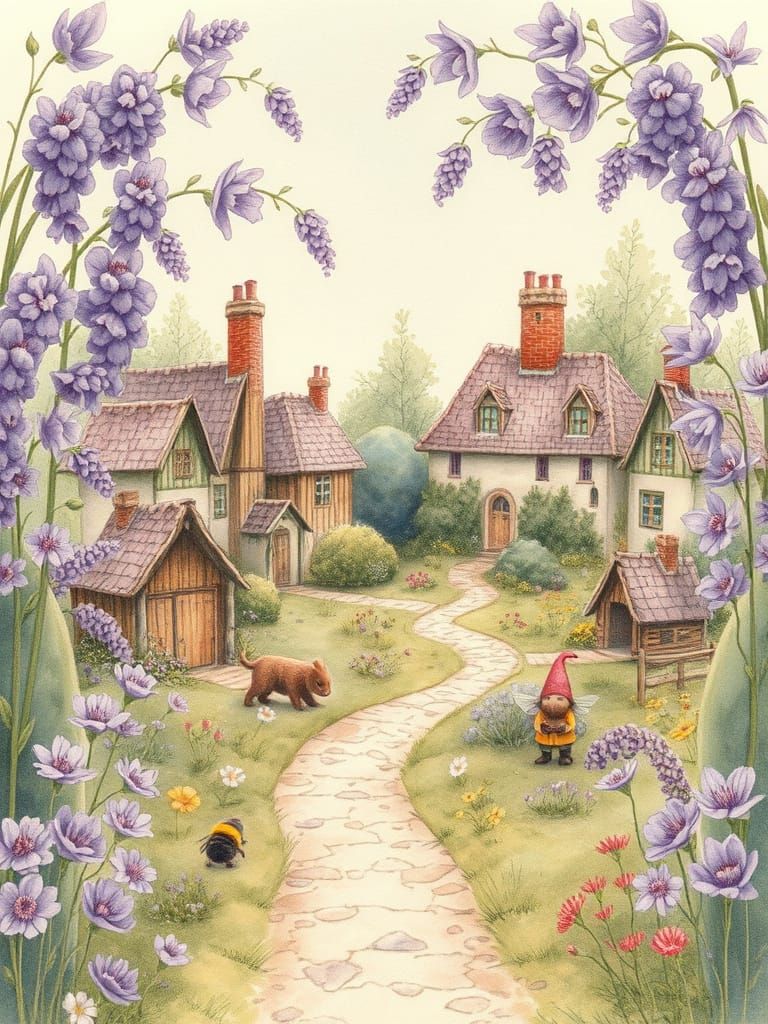 Charming Floral Village Inspired by Beatrix Potter