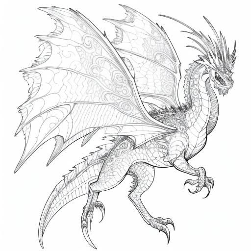 Flying Plant Dragon Pokémon Coloring Page